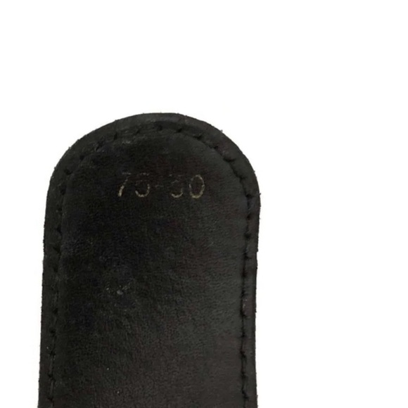 GUCCI BLACK BELT WITH THE GG LOGO BUCKLE 🖤 SIZE 71 cm/28 inches - Picture 4 of 7